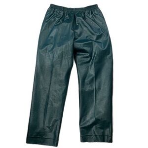 Pleather Green Vintage Pants